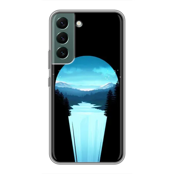 Чехол с рисунком «Синий Водопад» для Samsung Galaxy S22 Чехол с рисунком «Синий Водопад» для Samsung Galaxy S22