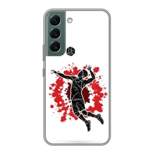 Чехлы с принтом Спортивная тематика для Samsung Galaxy S22 (Волейболист)
