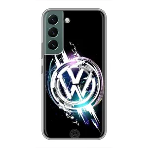 Чехол "Фольксваген" для Samsung Galaxy S22 (Volkswagen на черном)