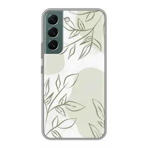 Чохол квітковий дизайн для Samsung Galaxy S22 (Зелений дизайн)
