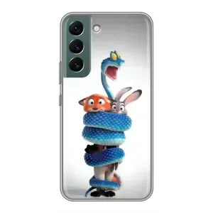 Силиконовый чехол с принтом Зоотрополіс для Samsung Galaxy S22 (Змея Зоо)