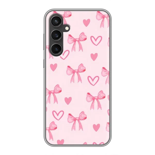Чехол с рисунком «Бантики и сердечки» для Samsung Galaxy S23 FE Чехол с рисунком «Бантики и сердечки» для Samsung Galaxy S23 FE