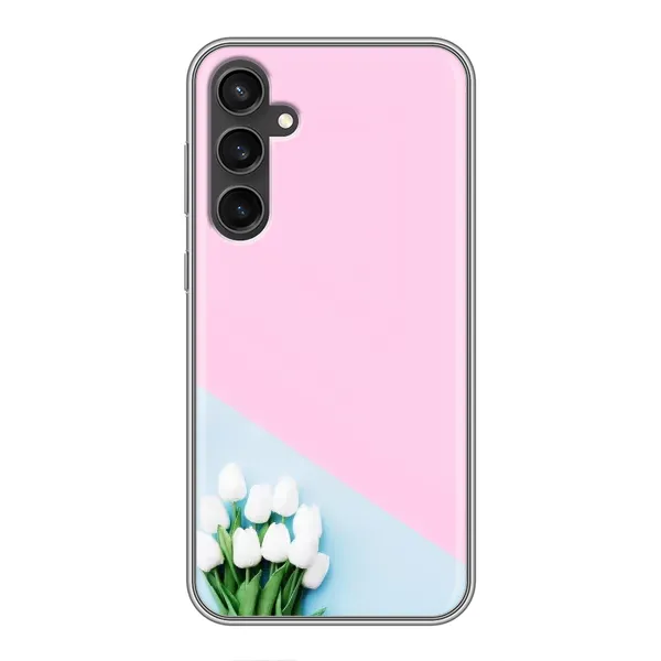 Чехол с рисунком «Белые тюльпаны» для Samsung Galaxy S23 FE Чехол с рисунком «Белые тюльпаны» для Samsung Galaxy S23 FE