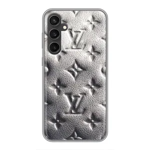 Текстурный Чехол Louis Vuitton для Самсунг С23 ФЕ (Бежевый ЛВ)