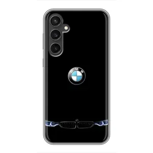Силиконовый бампер с картинкой машины на Samsung Galaxy S23 FE (Черный BMW)