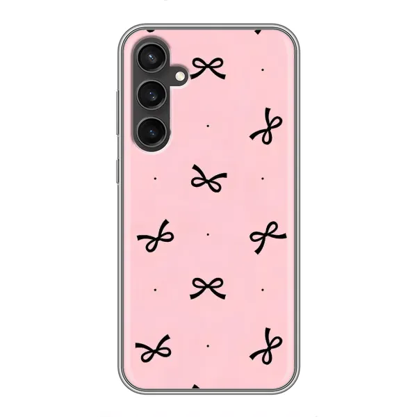Чехол с рисунком «Черные бантики» для Samsung Galaxy S23 FE Чехол с рисунком «Черные бантики» для Samsung Galaxy S23 FE