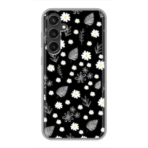 Чехлы с тематикой "ЦВЕТЫ" на Samsung Galaxy S23 FE (цветение на чорном)