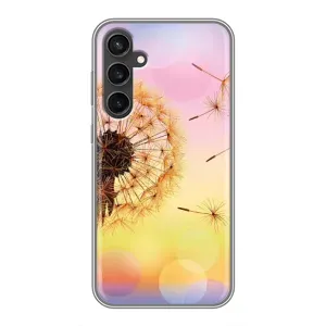 Силиконовый Чехол с одуванчиками на Samsung Galaxy S23 FE (Цветок-одуванчик)