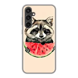 Силиконовый Чехол с Енотами на Samsung Galaxy S23 FE (Енот)