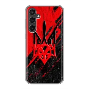 Чехлы УПА (Красно-Чёрный) на Samsung Galaxy S23 FE (Герб в цвете УПА)