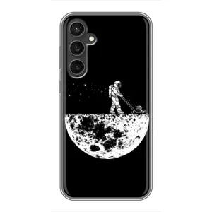 Силиконовый Чехол с принтом "Космонавты" на Samsung Galaxy S23 FE (Космонавт)