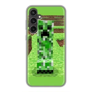 Чохли для Samsung Galaxy S23 FE (Персонажі МайнКрафт) (Кріпер 2)