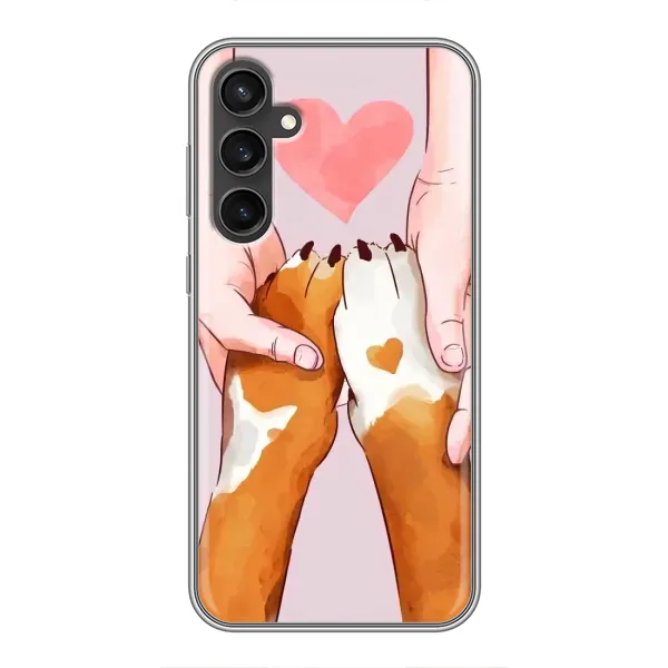 Чехол с рисунком «Любовь к собакам» для Samsung Galaxy S23 FE Чехол с рисунком «Любовь к собакам» для Samsung Galaxy S23 FE