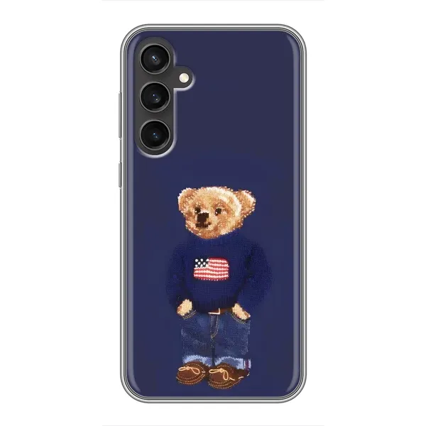 Чехол с рисунком «Мишка USA» для Samsung Galaxy S23 FE Чехол с рисунком «Мишка USA» для Samsung Galaxy S23 FE