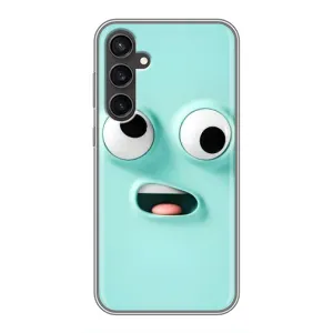 Силиконовые Чехлы (смешные стикеры) для Samsung Galaxy S23 FE (Забавное мятное лицо)