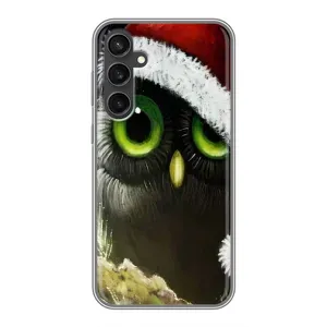 Чехлы с принтом СОВЫ для Samsung Galaxy S23 FE (Новогодняя Сова)