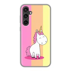 Чехол Unicorn на Samsung Galaxy S23 FE (Радужный Единорог)