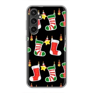 Силиконовый бампер на рождество для Samsung Galaxy S23 FE (Рождественские подарки)