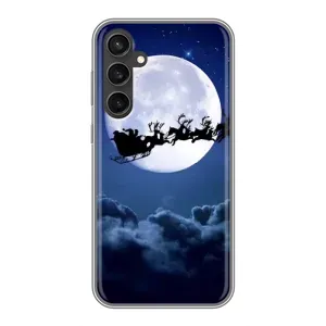 Чехол Санта Клаус для Samsung Galaxy S23 FE (Санта - луна)