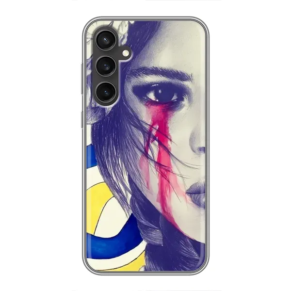 Чехол с рисунком «Слезы Украины» для Samsung Galaxy S23 FE Чехол с рисунком «Слезы Украины» для Samsung Galaxy S23 FE