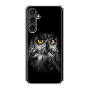 Чехлы с принтом СОВЫ для Samsung Galaxy S23 FE (Сова на чёрном)