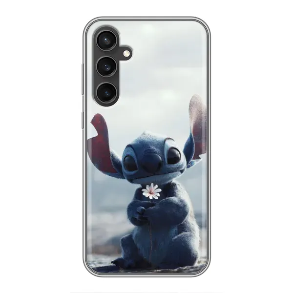 Чехол с рисунком «Стич с цветочком» для Samsung Galaxy S23 FE Чехол с рисунком «Стич с цветочком» для Samsung Galaxy S23 FE