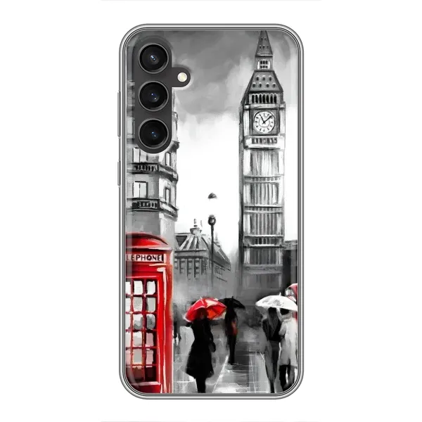 Чехол с рисунком «Вид на Биг Бен» для Samsung Galaxy S23 FE Чехол с рисунком «Вид на Биг Бен» для Samsung Galaxy S23 FE