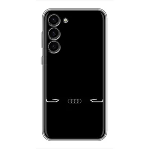 Силиконовый бампер с картинкой машины на Samsung Galaxy S23 Plus (Силует Audi)