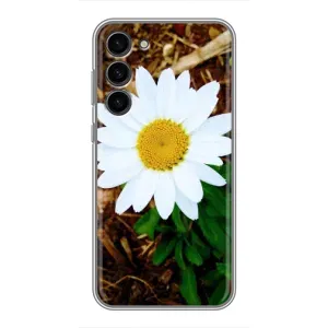 Чехол с ромашками на Samsung Galaxy S23 Plus (Белая ромашка)