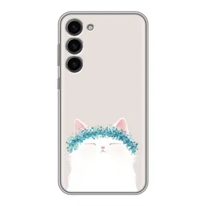 Чохол на тематику: Коти для Samsung Galaxy S23 Plus (Білий котик)