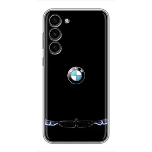 Силиконовый бампер с картинкой машины на Samsung Galaxy S23 Plus (Черный BMW)