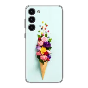 Чехлы с тематикой "ЦВЕТЫ" на Samsung Galaxy S23 Plus (Цветок-мороженное)