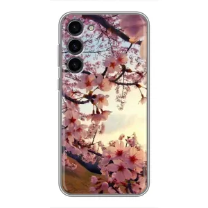 Чехол с принтом САКУРЫ на Samsung Galaxy S23 Plus (Цветущая сакура)
