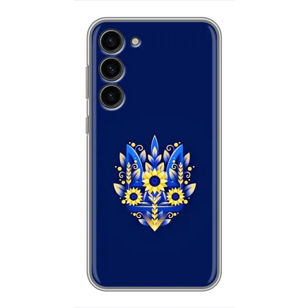 Чехол с рисунком «Цветущий Герб» для Samsung Galaxy S23 Plus