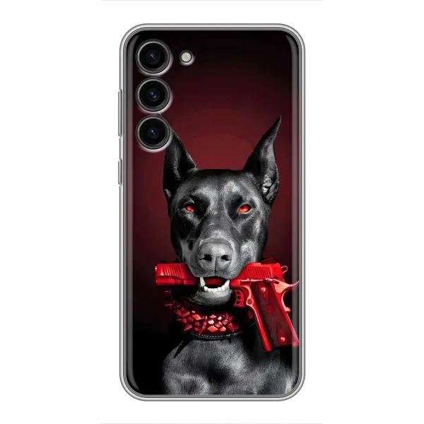 Чехол с рисунком «Доберман злой» для Samsung Galaxy S23 Plus Чехол с рисунком «Доберман злой» для Samsung Galaxy S23 Plus