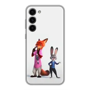Силиконовый чехол с принтом Зоотрополіс для Samsung Galaxy S23 Plus (Джуди и Ник)