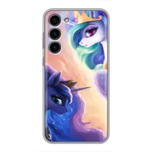 Чехол Unicorn на Samsung Galaxy S23 Plus (Единорожки на тучках)