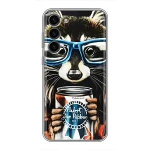 Силіконовий Чохол з Энотами на Samsung Galaxy S23 Plus (Єнот в окулярах)