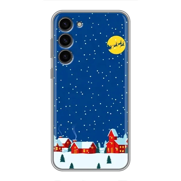 Чехол с рисунком «Город в снегу» для Samsung Galaxy S23 Plus Чехол с рисунком «Город в снегу» для Samsung Galaxy S23 Plus