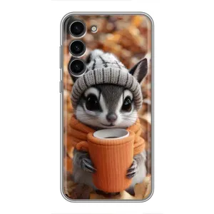 Друкований чохол 'Звірята з кавою' для Samsung Galaxy S23 Plus (Гризунчик з кавою)