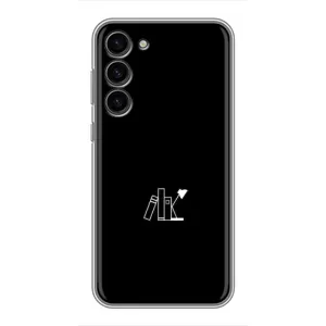 Чохол з картинками на чорному фоні для Samsung Galaxy S23 Plus (Книжки)