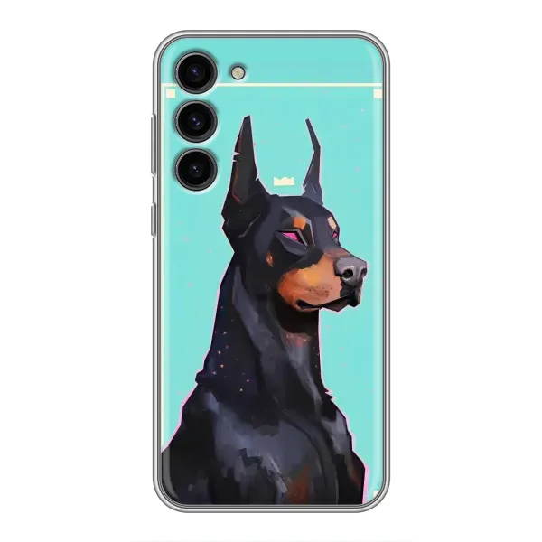 Чехол с рисунком «Король доберман» для Samsung Galaxy S23 Plus Чехол с рисунком «Король доберман» для Samsung Galaxy S23 Plus