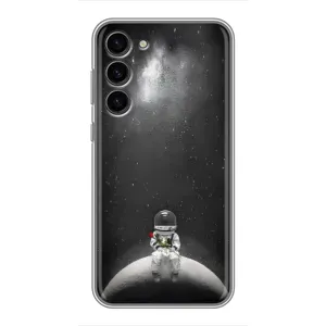 Силіконовый Чохол з принтом "Космонавти" на Samsung Galaxy S23 Plus (Космонавт романтик)
