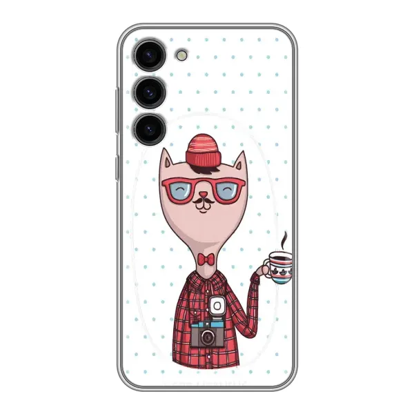 Чехол с рисунком «Кот аристократ» для Samsung Galaxy S23 Plus Чехол с рисунком «Кот аристократ» для Samsung Galaxy S23 Plus