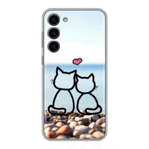 Силіконові Чохли Коханій людині для Samsung Galaxy S23 Plus (Котейки)