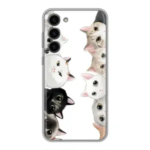 Силіконовий чохол з котиком для Samsung Galaxy S23 Plus (Коти)