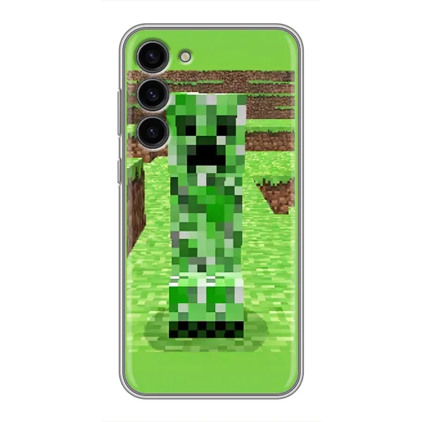 Чехол с рисунком «Крипер 2» для Samsung Galaxy S23 Plus Чехол с рисунком «Крипер 2» для Samsung Galaxy S23 Plus