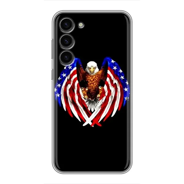 Чехол с рисунком «Крылья США» для Samsung Galaxy S23 Plus Чехол с рисунком «Крылья США» для Samsung Galaxy S23 Plus