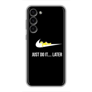 Силиконовый Чехол на Samsung Galaxy S23 Plus с картинкой Nike (Later)