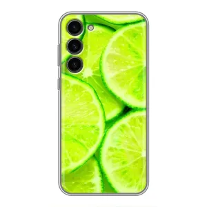 Чохол з зображенням смачної їжі для Samsung Galaxy S23 Plus (Лайм)